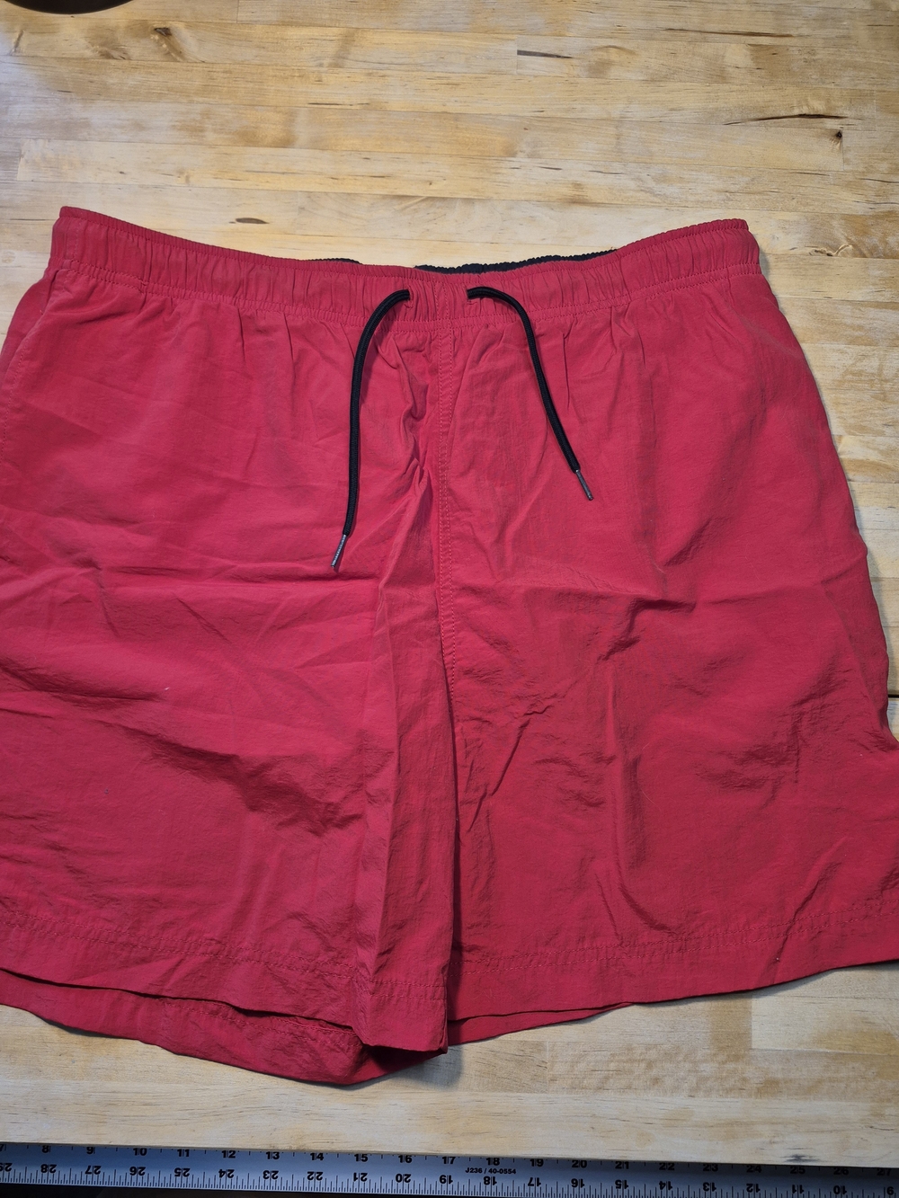 Polo by Ralph Lauren Men's Red Drawstring Swim Trunks